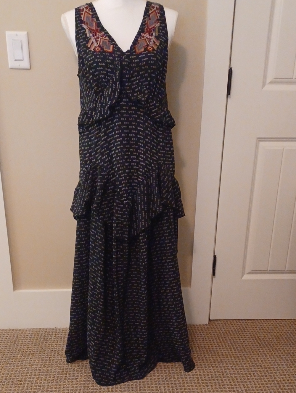 Johnny Was Maxi Silk Dress